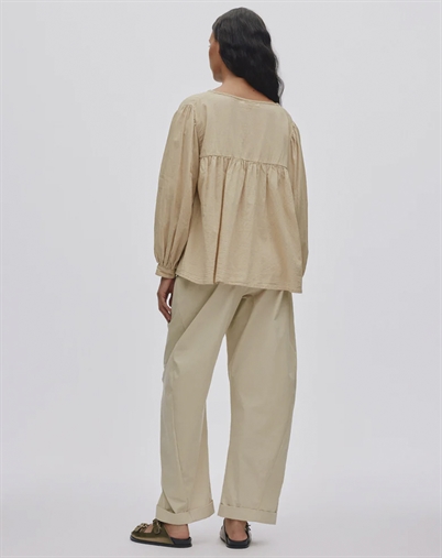 Rabens Saloner - Eike Cotton Full Sleeve Bluse - Boulder